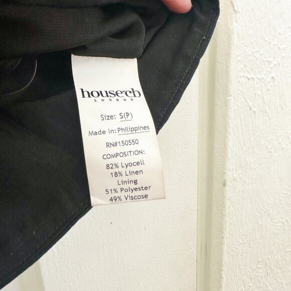 House of CB | Chicca Square Neck Corset Top in Black - Picture 9 of 10